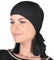 Soft Mütze aus Bambus Chemo Kopftuch für Frauen, Beanie für Damen, Mädchen || Sommer Herbst Frühling Long Slouch Beanie, Krebspatienten Kopfbedeckung Turban Eco Fiendly (Schwarz)