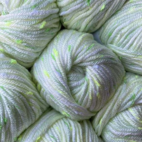 Tweed Twinkles Soft Hypoallergenic Baby Yarn for Knitting Crocheting, 8 skeins, 632 metres/400 Grams, DK, Light Worsted, DK #3 (Mint Green)