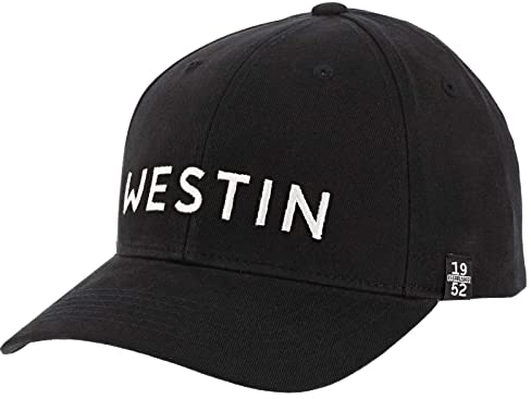 Westin Classic Cap Black - Angelcap für Spinnfischer, Schirmmütze, Basecap für Angler, Angelmütze, Cappy, Angelkleidung