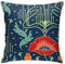 Kissenbezug, Jugendstil, Mohnblumen-Design, moderner Kissenbezug, quadratisch, Dekoration für Sofa, Bett, Chai, 45 cm x 45 cm
