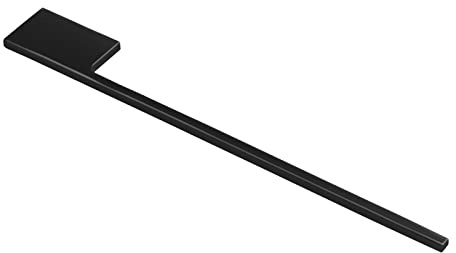 2 Stück SOTECH Handtuchhalter PARAT für Schrankmontage Aluminium | massiv schwarz pulverbeschichtet Länge: 400 mm Höhe: 50 mm Breite: 10 mm BA 64 mm Handtuchstange