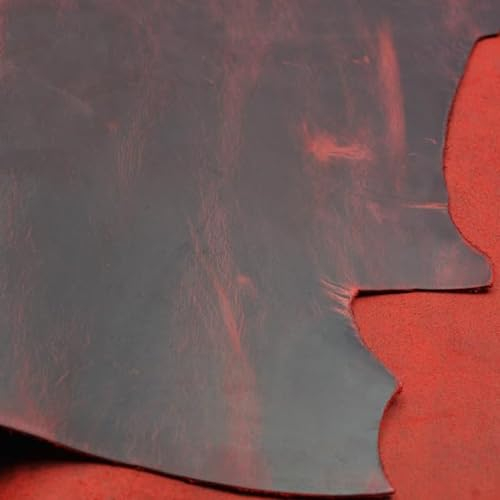 UANGLI Echtes Leder Kuhfell Erste Schicht Material Lederhandwerk DIY Pferdeleder Braun Schwarz Rot Gelb