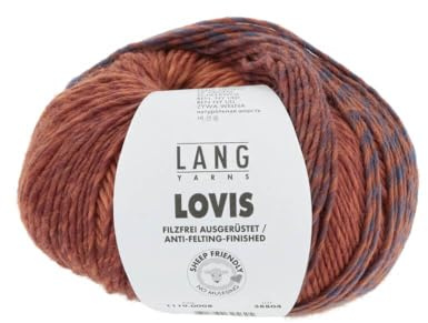 Lang Yarns LOVIS 170 m/ 50 g ORANGE/GRÜN/BLAU Fb. 08