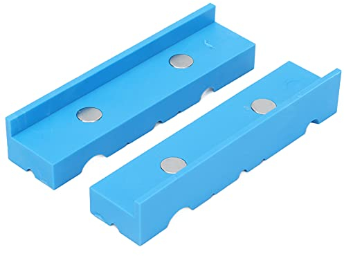 5,5-Zoll-Schraubstock, Magnetischer Schraubstock, Backenschutz, Schlitzpolster-Set Zum Klemmen von Universalbacken, Rutschfeste Unterlage Für Die Holzbearbeitung, Schmuckherstellung, Sanitär