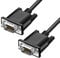 YIOVVOM DB9 RS232 Serial Extension Cable Male to Male 9 Pin DB9 Cord Straight Through 9 pin Serial Connector Black 10FT