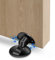 TOKPLNU Magnetic Door Stopper, Heavy Duty Stainless Steel Magnetic Door Stop Floor Invisiable Magnet Door Stopper Black Magnetic Door Holder Catch with 3M Self Adhesive Doorstop
