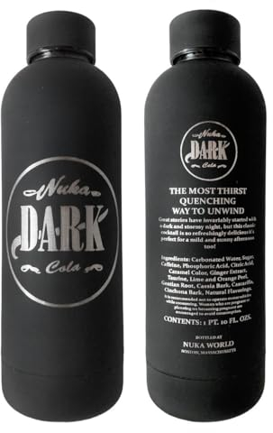 Strike3D Bouteille isotherme Nuka Cola de 500 ml avec isolant en acier Vault Boy (Nuka Cola Dark)