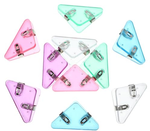 FUNOMOCYA 10St Aufbewahrungsclip für Schreibwaren schreibtischzubehör schreibtisch assecoires Bildclips Kunststoff-Binderklammer Foto Clip-Ins kleine Bildklammern Kompakte Bildklemmen Mini