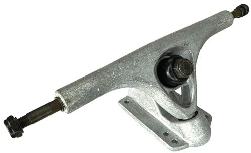 F26 AOB Longboard I Cruiser Drop Top Mount Reverse Kingpin Achse Ersatzteiil Truck Stone Grind Silber