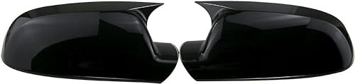 Auto Außenspiegel Abdeckung für Audi A3 8P A4 A5 B8 B8.5 Q3 A6 C6 4F S6, Rückspiegel Abdeckungen Links Rechts Ersatz Car Styling Accessoires,A/Glossy Black-b8.5
