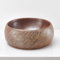 NATURFLAIR Badkeramik Waschtische Becken Aufsatzwaschbecken Waschschüssel Waschtisch FCH5405 rund 390 * 155mm Handmade Waschschalen Kaffeefarbene Holzmaserung Keramikwaschbecken…