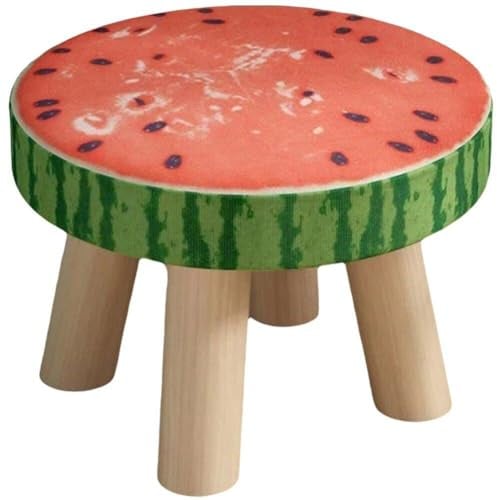 Massivholz-hocker Für Zuhause, Runder Niedriger Hocker, Niedlicher Kinder-Sofa-hocker, Stuhl, Cartoon-kleiner Hocker Für Kinder Und Erwachsene, Wickelhocker, Couchtisch-hocker Aus Massivem Holz
