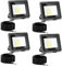 Jiubiaz LED Strahler Außen 20w, 3000K/4000K/6500K LED Strahler Dimmbar, Superhell LED Fluter Flutlichtstrahler, IP66 Wasserdicht LED Scheinwerfer Aussenstrahler für Hof, Garten, Garage(4 Stück)