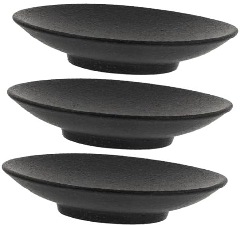TOPBATHY 3 Piezas Posavasos Posavasos Redondos Portavasos De Coche Tapete De Taza De Cocina Platillo Plantador Platillo Japones Bandeja De Bebidas Platillos Tazas Vintage Cerámica