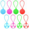 GOMETY 8 Stück LED Blinklicht Schulranzen, 3 LED-Lampenperlen Kinder Blinklicht Leuchtanhänger wasserdichte Sicherheit Licht Reflektor Anhänger für Rucksack Joggen Laufen Haustier