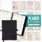 colortouch Taschenkalender 2025 2026 mit 1000 St Sticker Set für Planer, Aufkleber Journal für A5 Monatsplaner, 30 Minuten-Intervalle Wochenplaner mit Softcover, 14 Monate Kalender (Juli 25-Aug 26)
