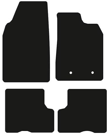TCM Car Mats For DACIA Duster 2018-ON, Without Passenger Seat Draw (4 Pcs) | Custom Fit, Premium Quality Car Floor Mats All Weather Protection, Easy To Clean (Green Trim, Standard Carpet)