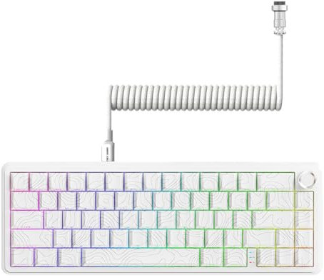 ATTACK SHARK X65PRO HE Rapid Trigger Keyboard, Magnetic Gaming Keyboard, Magnetic Switch, Tri-Mode, 0.01mm RT Accuracy, 0.125ms Latency, 8K Polling Rate, 128K Scan Rate, Dye-sub PBT Keycap