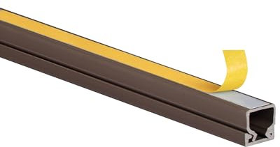 KOMIB Hochwertige Kabelkanäle KKS1010BR / Kabelkanal 10 x 10 x 2000mm selbstklebend Braun 20 Meter - 10 x 2m (10 Stück) Elektroinstallation/Kabelmanagement Diverse Fraben - VDE