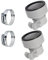 Einfache Installation Pool-Filterpumpen-Schlauchadapter 3,8 cm auf 3,2 cm für Bestway für Coleman-Filterpumpen, 2 Stück
