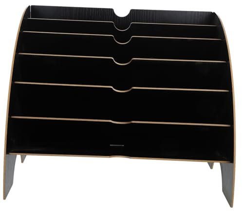 FUNOMOCYA Stapelbarer Holzfile Organizer Dokumentenhalter Schreibtisch Ablagekorb Mehrschichtig Für Büro Zuhause Und Schule Robuster Tisch Speicherhalter Zur Geordneten Papier Aktenaufbewahr
