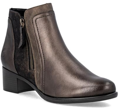 Remonte R5172-90 Paula Pewter Womens Heeled Boots