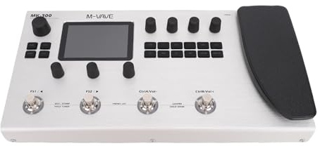 Pissente Gitarren-Multieffektpedal, 120 Ampere, 320 Effekte mit Expression-Pedal, MIDI-Schnittstelle, Looper-Drum-Maschine, für Bühnenstudio-Aufnahmen