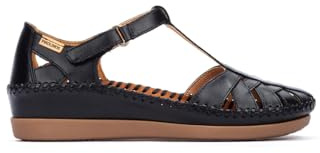 Pikolinos Halboffene Schuhe in Leder CADAQUES für Frauen Farbe Black