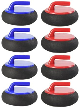 F Fityle Tisch-Curlingspiel mit 8 Curlingsteinen, ideal für Familienfeiern, aufzubauen, tragbar, für Jungen, Mädchen und Erwachsene