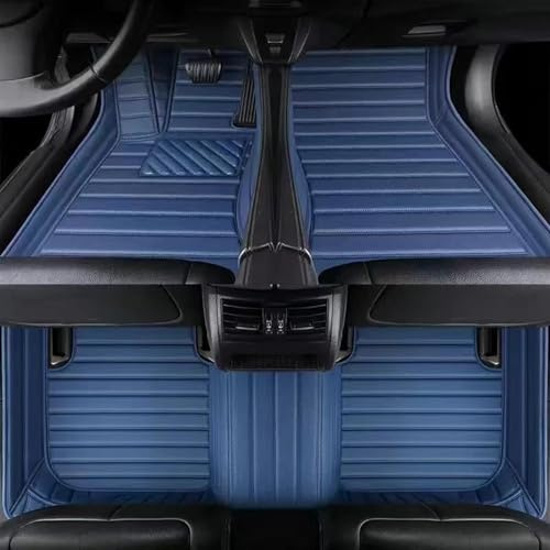 Anti Slip Mat Car Floor Mats Set For Edge 2015-2019 Women Pink Grils Cute Waterproof Accessories Interior Carpets Rubber Car Mat(Blue)
