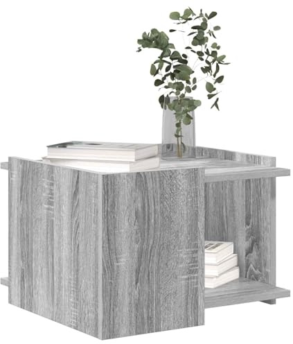 vidaXL Couchtisch Graues Sonoma 50,5 x 50 x 33 cm Holzwerkstoff, Stylischer Couchtisch, modernes Wohnzimmer-Design, flexibel, pflegeleicht, viel Stauraum