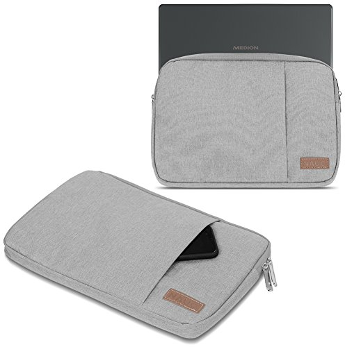 UC-Express Notebook Tasche kompatibel für Medion Akoya E11202 11,6 Zoll Hülle Schutzhülle Schwarz/Grau/Blau Cover Case, Farbe:Grau
