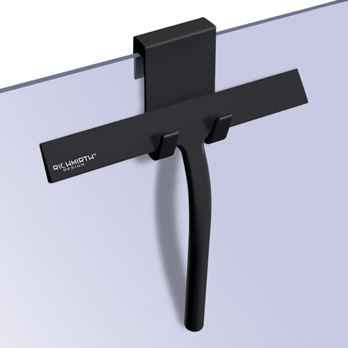 RICHMIRTH Silikon-Gummi-Klinge Duschabzieher 22,9 cm in der Breite Fensterabzieher Autoabzieher Badezimmer Duschabzieher Klarglas Wandreiniger für Dusche, Glas, Fenster