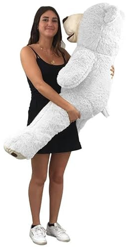 bananair Orsacchiotto gigante di peluche (da 100 cm a 340 cm), 5 colori disponibili (beige, grigio, marrone, bianco, rosa), enorme orsacchiotto come regalo di Natale.