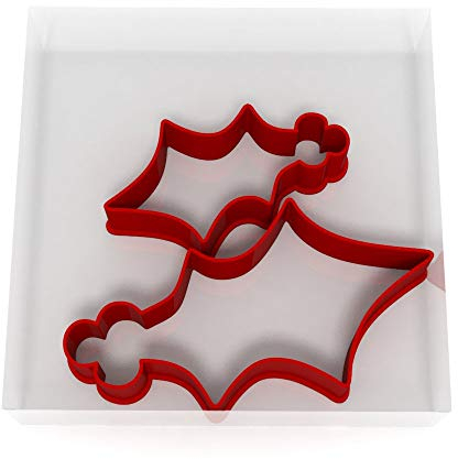 Holly Leaf Set of 2 Value Cookie/Fondant Cutters Pair 5CM + 8CM