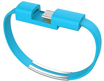 Bracelet Usb Charging Cable Data Cord Line Sync For Iphone Android Samsung S8 S9 S10 Huwei P30 C Type-c Short Usb Cabletype,Fashion decoration (Android-blue)