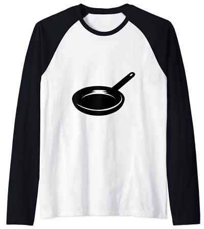 Frying Pan Costume Raglan Baseball Tee