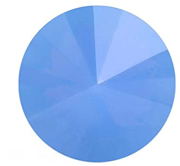 Rosafarbene Opal-Strasssteine, rund, glänzend, zum Aufkleben, K9, Glaskristalle für Nägel, Kleber, 12 mm, Blau, 10 Stück
