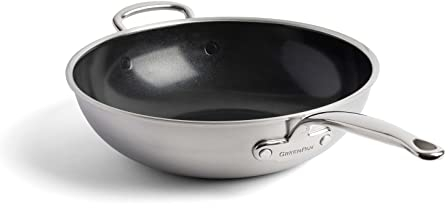 Greenpan sartén wok de acero inoxidable 30cm cc003821-001