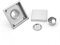 FAMKIT Duschablauf Edelstahl Duschablauf mit abnehmbaren Fliesen Home Hotel Badezimmer Zubehör 11x11cm