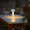 Northpoint LED Design Tischleuchte Mushroom Light dimmbar 300 Lumen für Innen und Außen 28 cm hoch Weiß