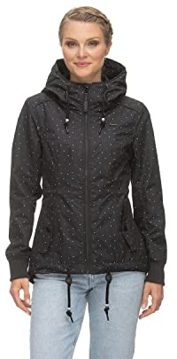 Ragwear DANKKA DOTS Damen Frauen Übergangsjacke,Jacke,Übergangsjacke mit Kapuze,tailliert