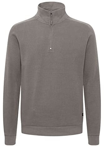 Indicode IDNadol Troyer Herren Sweatshirt Pullover Sweater Troyer, Größe:3XL, Farbe:Pewter (902)
