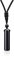 Jovivi Black Obsidian Bar Crystal Necklace Men Women Healing Crystals Stone Gemstone Amulet Pendant Necklace Adjustable Rope Jewellery Gift, 1 Count