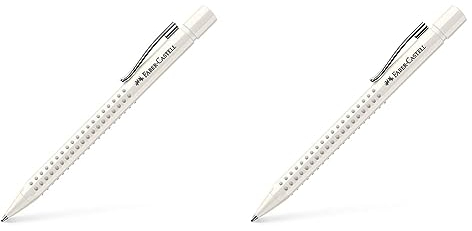 Faber-Castell 243908 - Kugelschreiber Grip 2010, Mine M, coconut milk, 1 Stück (Packung mit 2)