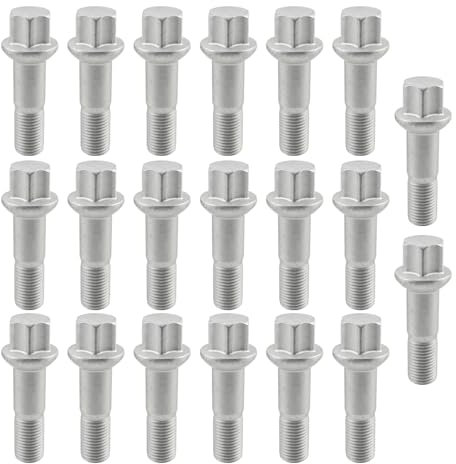 AUTOKAY Set di 20 dadi per bulloni per ruote Mercedes W220 W204 W164 W251 M14-1.50 0009905307