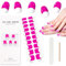 EBANKU Cured Gel Nail Strips, Gel Nail Strips Long Lasting Waterproof Real Nail Polish Strips Wraps Stickers With Cuticle Stick, Nail File, Nail Wipes & Sealing(UV/LED Lamp Required)