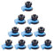 xromtbem Lot de 10/20/30/50 accessoires pour imprimante 3D, colliers de serrage professionnels Bowden pour tube Bowden, coupleur Bowden de rechange bleu, noir, griffe de carte, raccords pneumatiques
