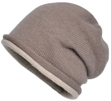 LOPILY Wintermütze Herren Damen mit Schal Thermo Strickmütze Gefüttert Beanie Mütze Herren Wollmütze Windstopper Warm Skimütze mit Schirm Bart Mütze Winter Accessories Fleece Loop (A2-Khaki, One Size)
