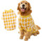 Hundepullover für mittelgroße und große Hunde, weicher Kaltwetterpullover, Hundewinterjacke für Labrador, Französische Bulldogge, Beagle, Corgi, Boxer, Deutsche Dogge (7X-Large, Gelb Plaid)